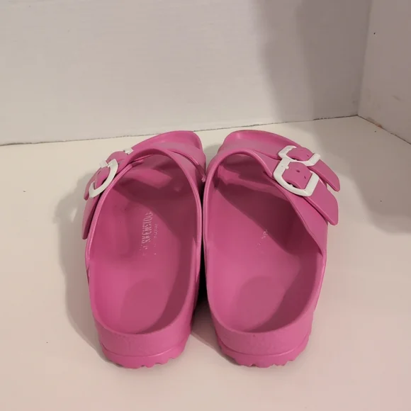 Birkenstock Women's Arizona Pink Slide Sandals Size 9 - Picture 5 of 8
